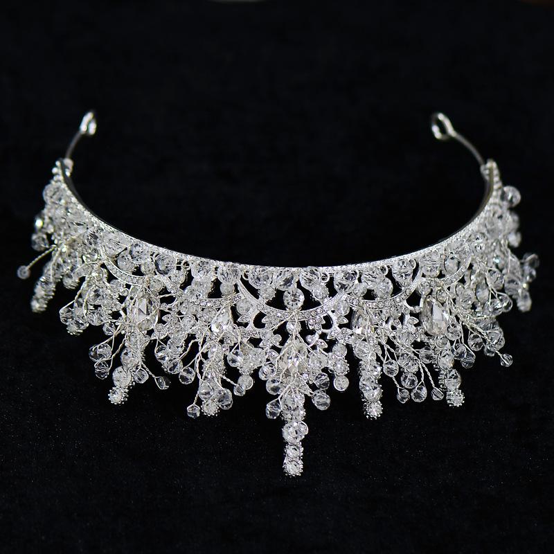 Elegant Rhinestone Crown Tiara for Bridal Wedding or Birthday