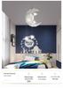 Modern Star & Moon Pendant Light - Creative Aluminum Design for Restaurants, Bars, Bedrooms, and Children's Rooms.