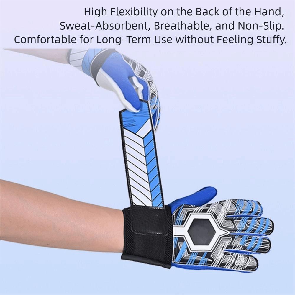 Non-Slip Goalkeeper Gloves Finger Protection Football Goalkeeper Gloves  Adult/Youth/Kids