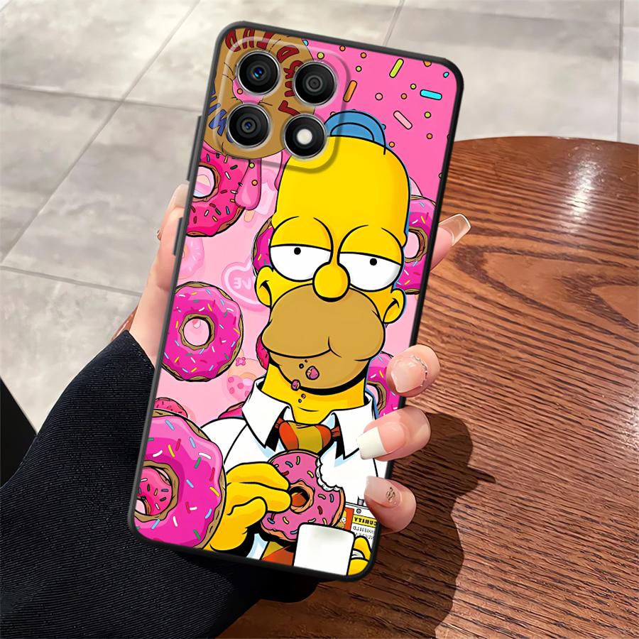 Funda Phone Cover Case for Honor X9a 70 X9 X7a 90 Lite X9c X8 8X S-simpsons Donut