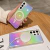 New Gradient Shell Samsung S24ultra Mobile Case Anti Fall Aurora Suitable for S23plus Transparent Color Plated Laser