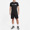 Nike T Shirts Men's Black Crew Neck Moderate Straight Fit FB9775-010