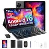 AP11 Android 16 Tablet, 11 Inch Tablet with 48GB+128GB, 90Hz, 8800mAh, Gemini AI, Widevine L1, Face ID, 5G WIFI, Pen, Keyboard