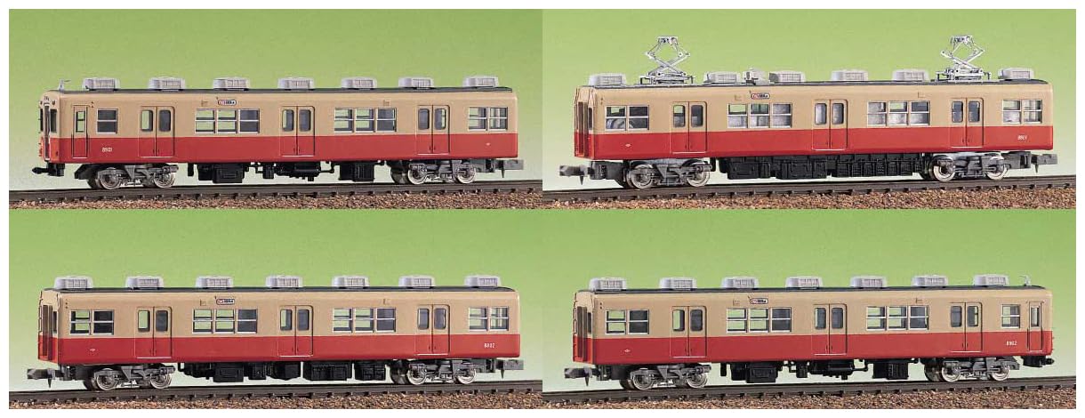 

Greenmax N gauge Поезд Hanshin 8901 набор 412 (тип 5001, тип, и т.д.) 4-вагонный