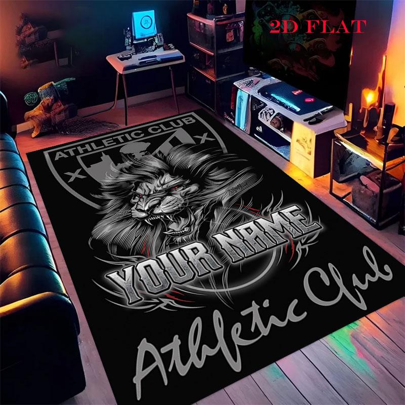 Custom Athletic Bilbao Carpet Rug for Living Room Bedroom Home Sofa Decoration,Kids play Nonslip Floor Mat
