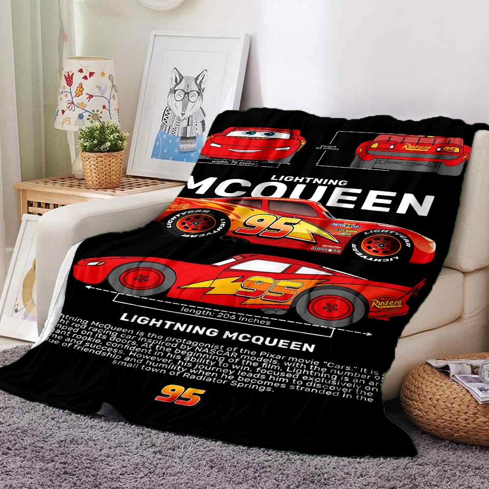 Mcqueen Car Blanket Soft Throw Blanket For Home Bedroom Bed Sofa Travel Office Solid Christmas Blanket