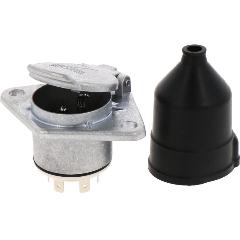 Aluminum socket, 7-pin electrical connector 12V 16A 1.5mm2