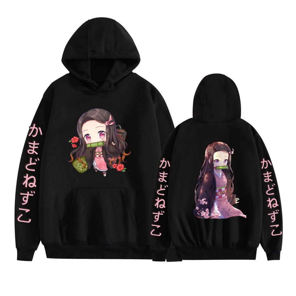 Demon Slayer Autumn/Winter New Thickened Fleece-lined Hoodie Loose Hip Hoodie 0059