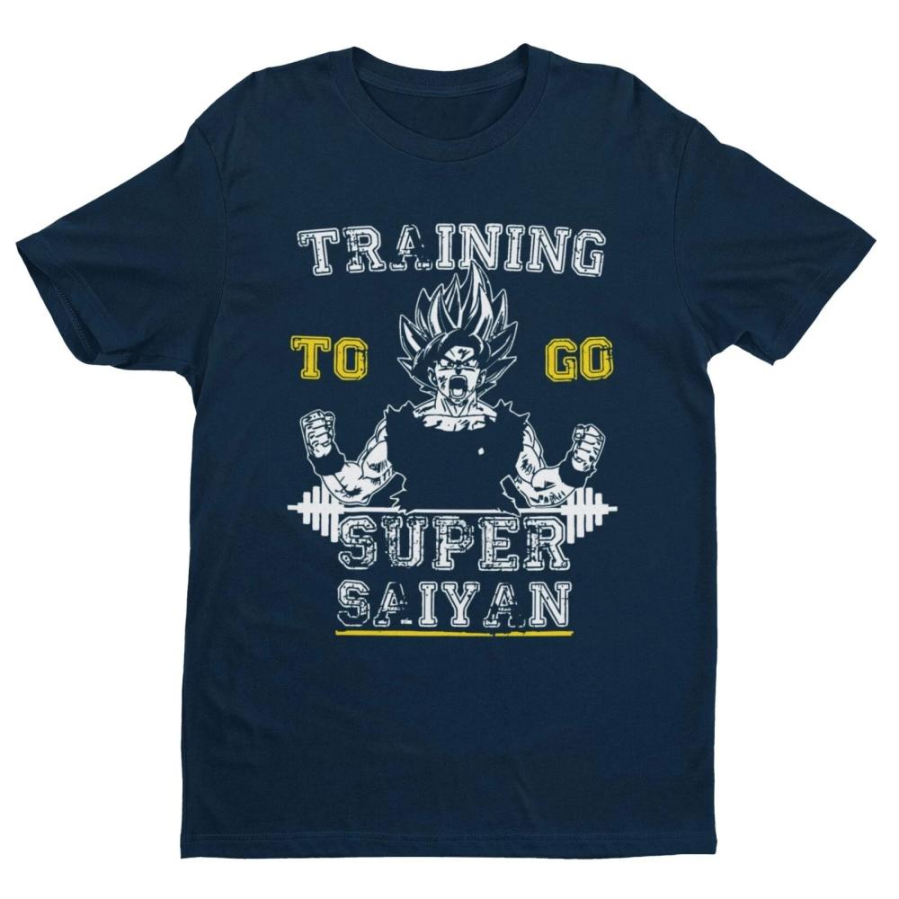 Training To Go Super Saiyan T Shirt Anime Manga Z Ball Dragon Geek Gift Novelty T Shirt Short Sleeve Men Women for Spring Summer