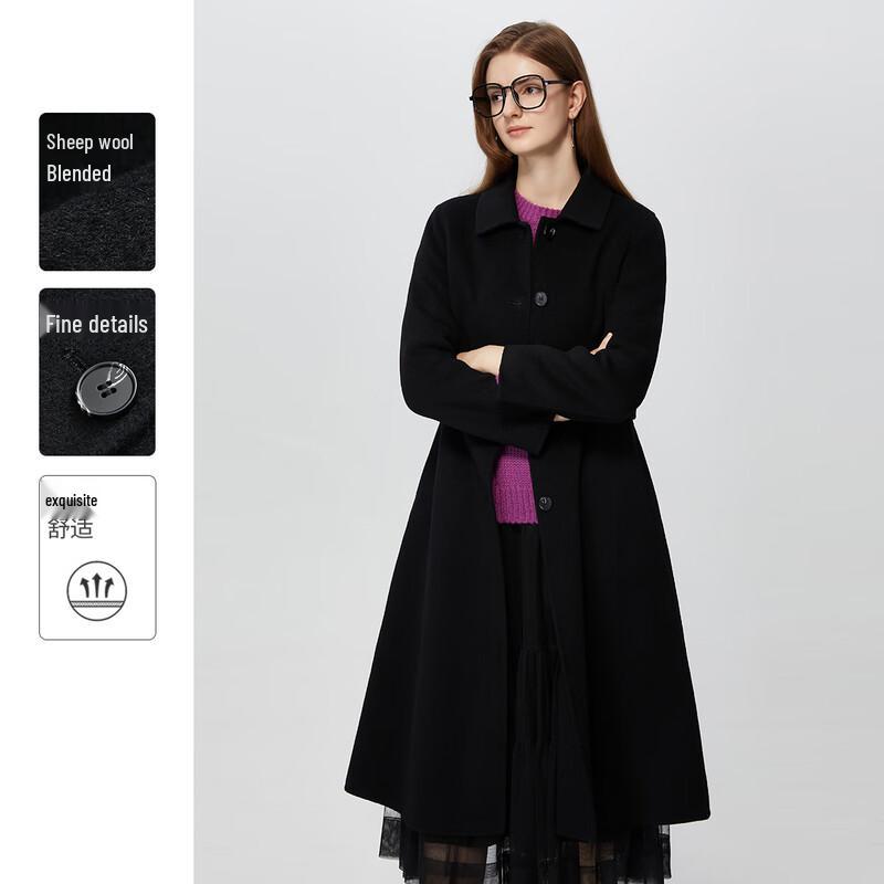 Her Picture Women's Casual Double-Faced Wool Coat