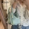 Macaron Lychee Pattern Bucket Bag Casual All-Match Hand-Carrying Vegetable Basket Shoulder Messen