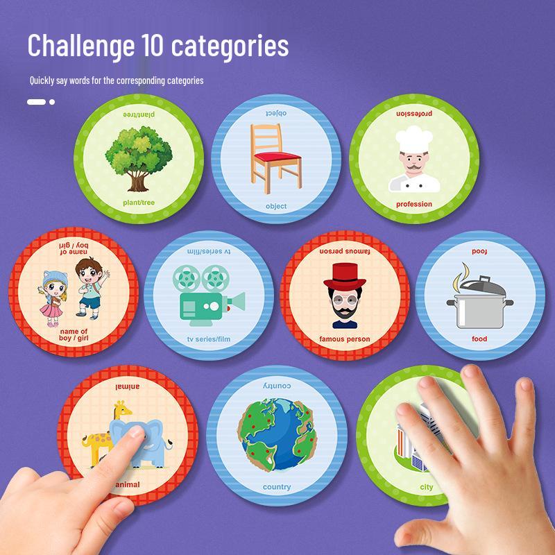 Speedy Words Match Puzzle: Family & Children's Board Game for Parent-Child Interaction