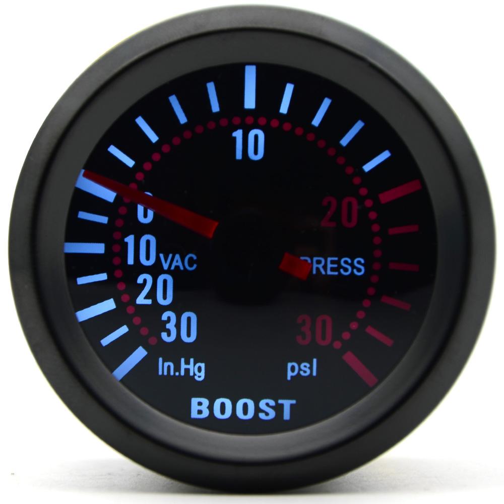 2' 52mm Smoke Lens with Sensor Boost Gauge Bar Psi/Vacuum/Water Temp/Oil Temp/Oil Pressure/Voltmeter/Tachometer RPM Coolant Temperature 4