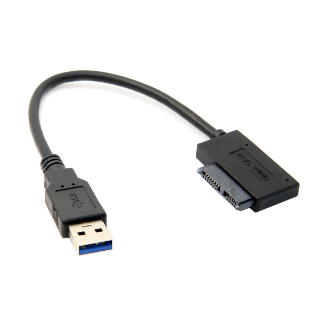 USB 3.0 To 7+6 13pin Slimline Sata Adapter Cable for Laptop CD DVD ROM Optical Drive