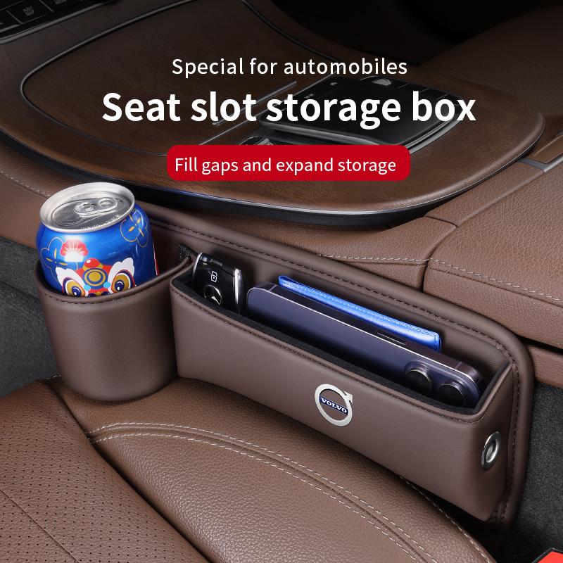 Volvo XC40 XC60 XC70 XC90 S40 S60 S80 S90 V40 V50 V60 V70 V90 Car Storage And Finishing Leather Seat Gap Storage Box