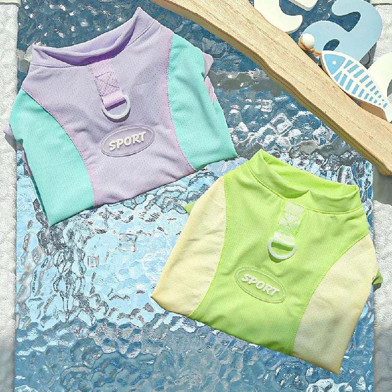 Gilet Raffreddante per Cani Camicie Traspiranti Giacca Fresca Protezione Solare Cane Cucciolo Camicia Fresca per Passeggiate all'Aperto Allenamento Escursionismo in Estate