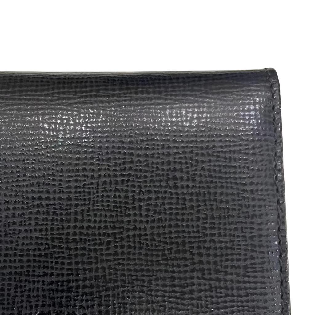 Bally Classic Womens Series Logo Print Leather Clutch Wallet Women Wallet Black 6219774