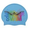 Hair Elastic Bathing Caps Letter Swim Cap Swimming Caps Elastic Diving Hat Silicone Swimming Hat