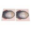 Man Bald Micropigmentattion Practice Skin Silicone Hairline Microblading Practice Pads for Scalp Pra