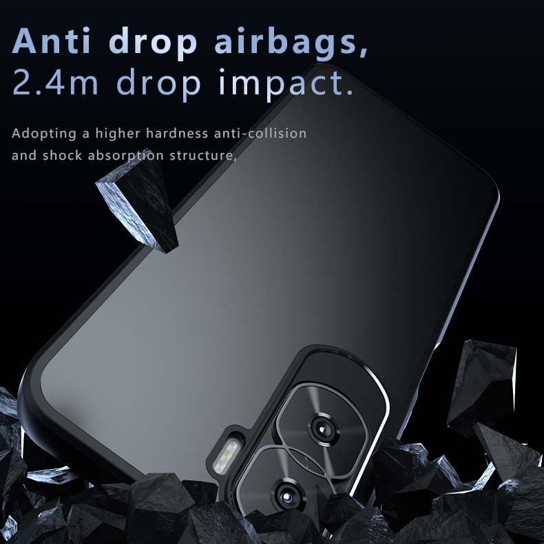 Pour Honor X50 X50i Coque TPU Transparente Mate Anti-empreintes de doigts Antichoc Anti-chute Ne Jaunit Pas Protection de Couverture Arrière