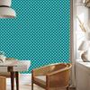 Dots Wallpaper, Turquoise Top, Turquoise Bottom for Living Room and Bedroom 50x1000