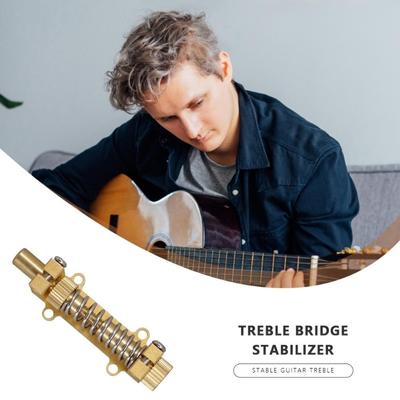 Guitar Tremolo Stopper Stabilizing Device Kit Brass Floating Tremolo Bridge Stabilizer for Floating Tremolo Bridge Systems