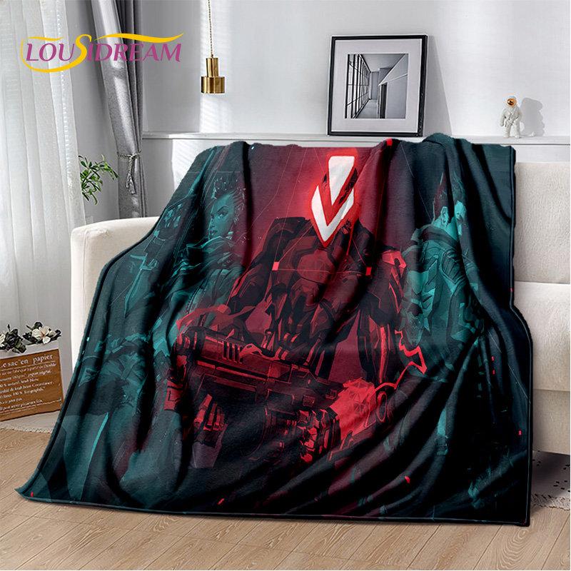 3D HD VALORANT Game Gamer Cartoon Soft Plush Blanket,Flannel Blanket Throw Blanket for Living Room Bedroom Bed Sofa Picnic Cover