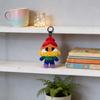 Crybaby Cheer Up Baby Series Rainbow Plush Keychain Soft Short Fur Animal Charm For Kids