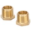 2pcs Brass Hex Reducer Bushing 1 2 NPT Male To 1 4 NPT Female Tube Hose Adapter Car Accessories