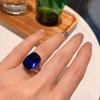 Jewelry Trend Line Imitation Color Treasure Seiko Inlaid Live Ring 12 * 16