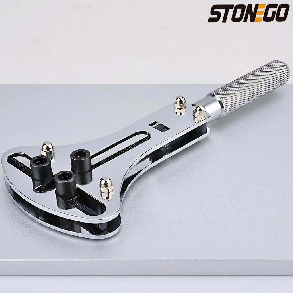

Watch Repair Tool Kit Professional Back Opener Wrench and Watch Case Movement Holder Set for Waterproof Watch Maintenance Tools серебряный