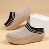 TUINANLE Platform Thick-soled Slippers for Women Retro Wear Half-slippers Spring and Autumn Casual Comfortable One-foot  Shoes