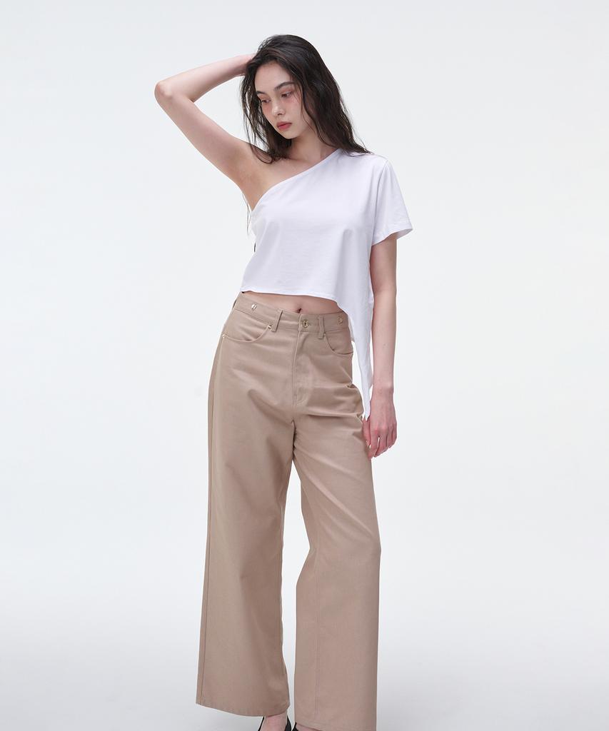 OEUVA Beige Straight Pants