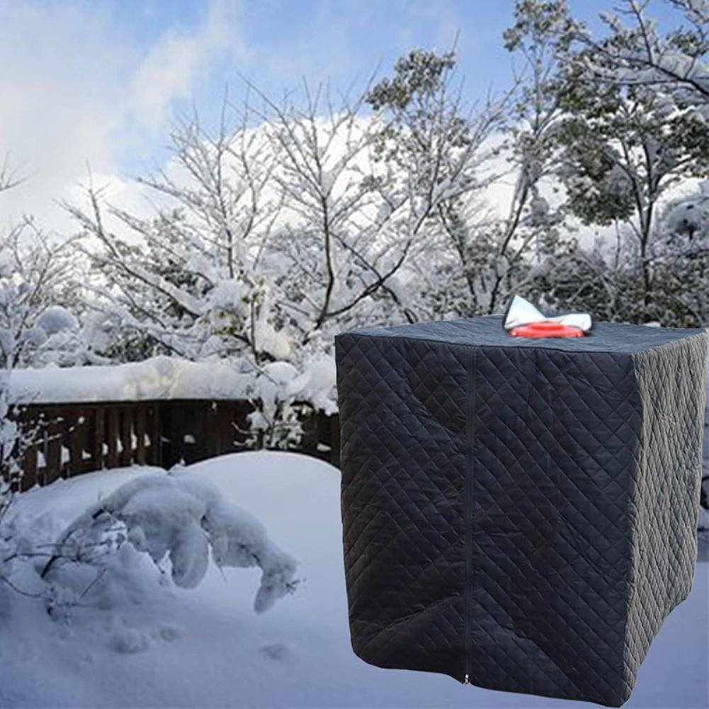 Winter Cover for 1000L IBC Buckets Water Tank Made with 210D Oxford Cloth Weather Resistant Protection Dust and Debris
