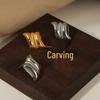 Geometric Minimalist Gold-Plated Titanium Steel Earrings