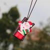 Cute Santa Claus Hanging Ornaments Auto Rearview Mirror Pendant Swinging Decoration Car Interior Accessories Decor
