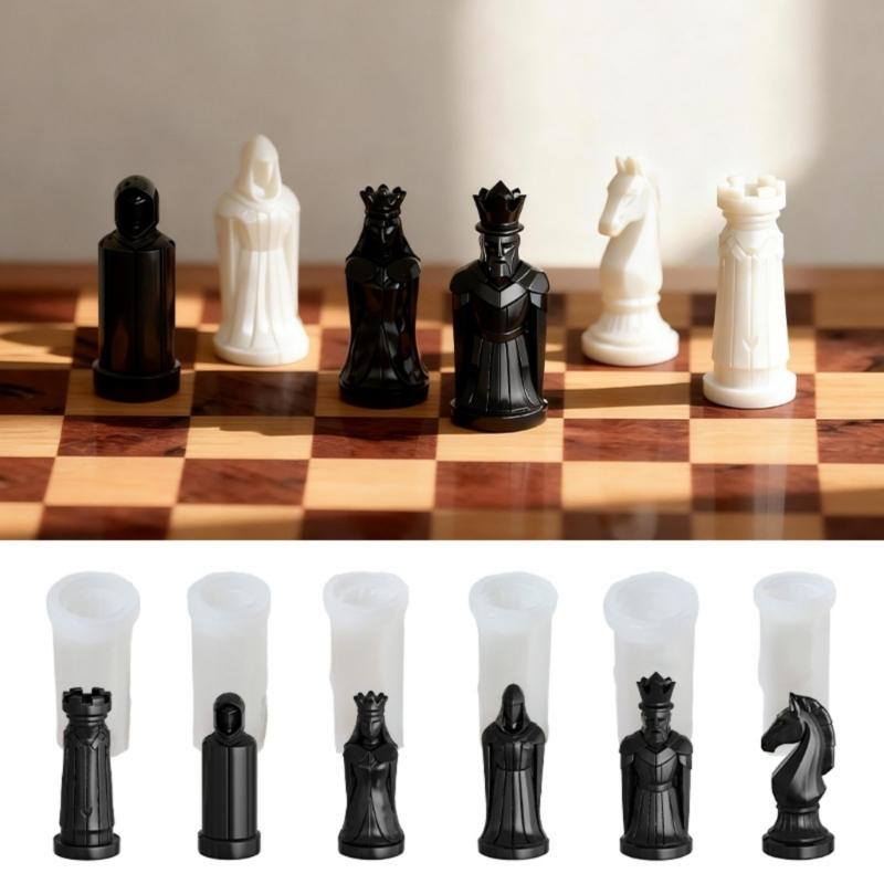 Hitzebeständige 3D-Schachfigurenformen, sicher für Kinder zur Verwendung in Schulprojekten und für gemeinsame Familienzeit