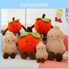 Novelty Plush Pillow With Persimmon And Peanut Animal Designs For Kids And Collectors