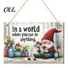 Retro Truck Xmas Signs 2D Christmas Wooden Door Hanger Ornaments, Santa Snowman Reindeer Welcome Wall Festive Front Sign, Rustic Farmhouse Tree