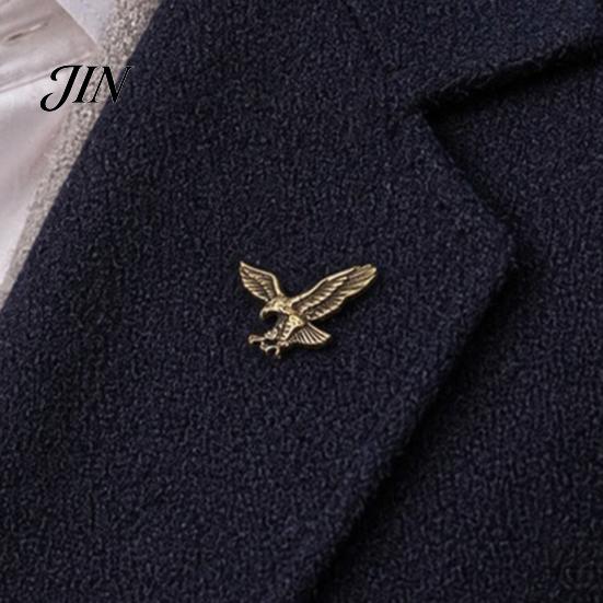 Scratch-resistant Pin Men Brooch, Eagle Design Lapel with Invisible Buckle, Wings Claw Suit Accessory Metal Badge for Suits Shirts Coats Ties Business