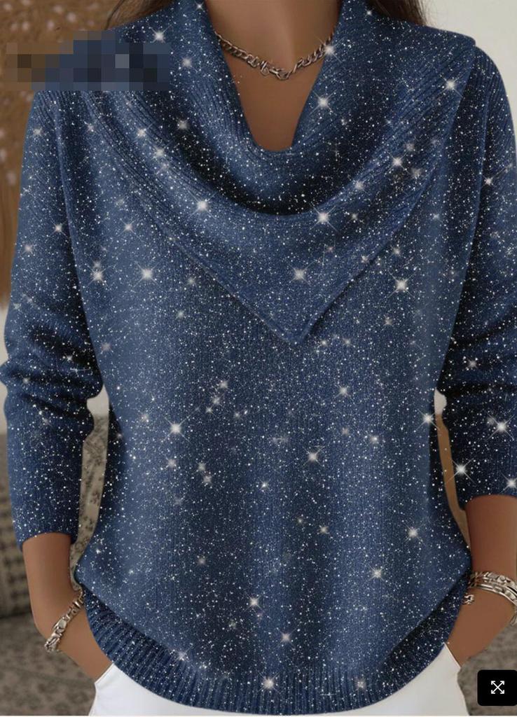 Solid Color Long Sleeve Women's Sweater for Autumn and Winter