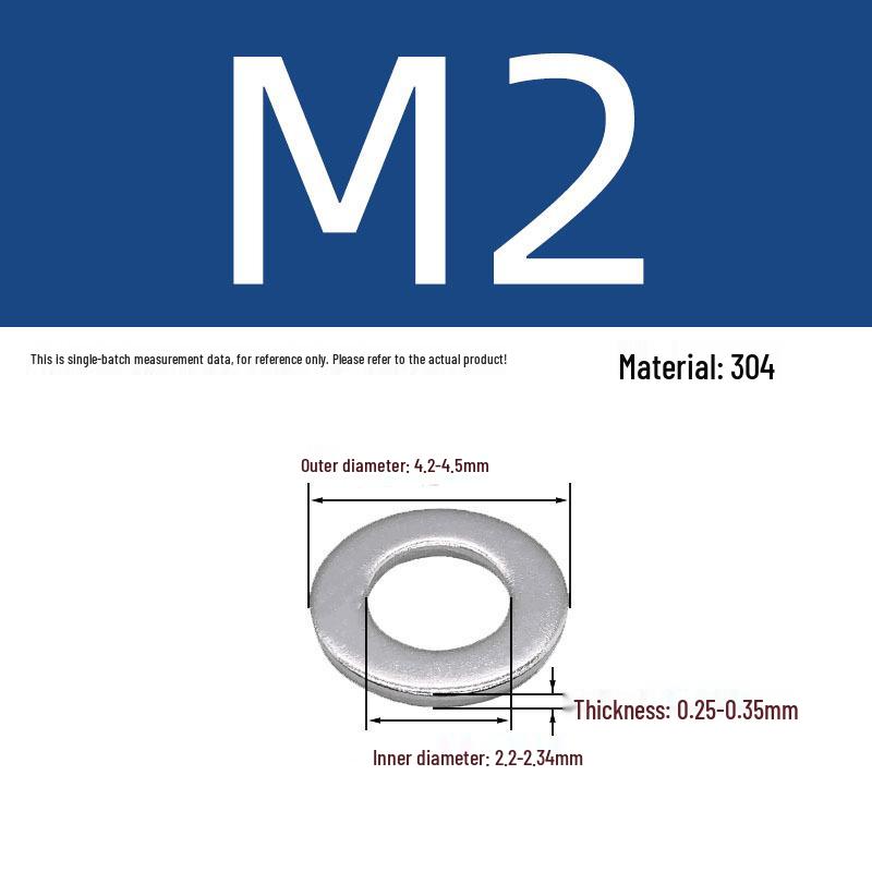 

Stainless Steel Washer Gasket GB848 Grade A M1.6-M33