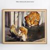 Diamantový obraz kočka a myš drahokamu mozaika Diamantové vyšívání křížovým stehem