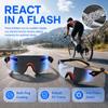 Anti-UV Photochromic Cycling Glasses UV400 Color-Changing Cycling Sunglasses Eye Protection