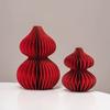 3D Honeycomb Balls Ornaments Red Gourd Housewarming Wedding Room Decoration Carft  Chinese New Year Spring Festival Decor