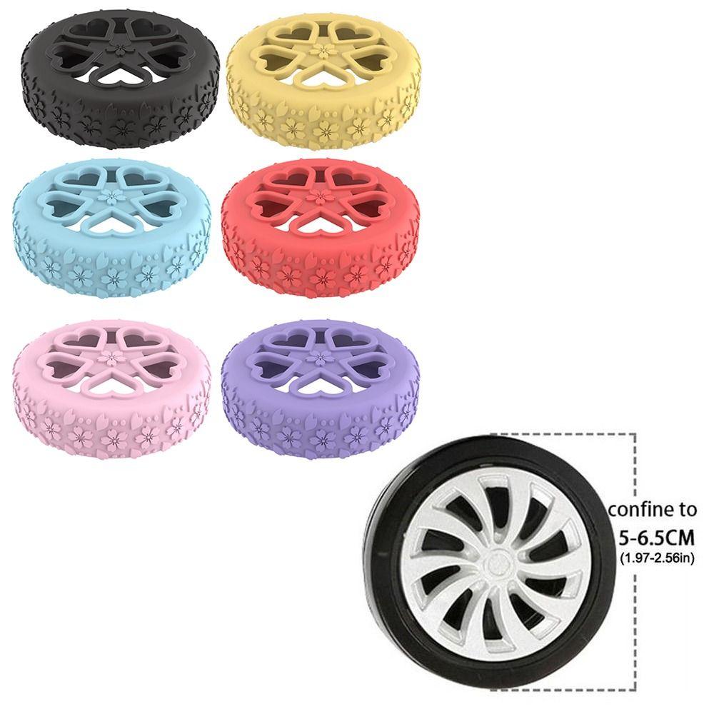 8Pcs Luggage Wheels Protector Rings Silicone Luggage Accessories Wheels Cover For Most Luggage Reduce Noise For Travel Luggage