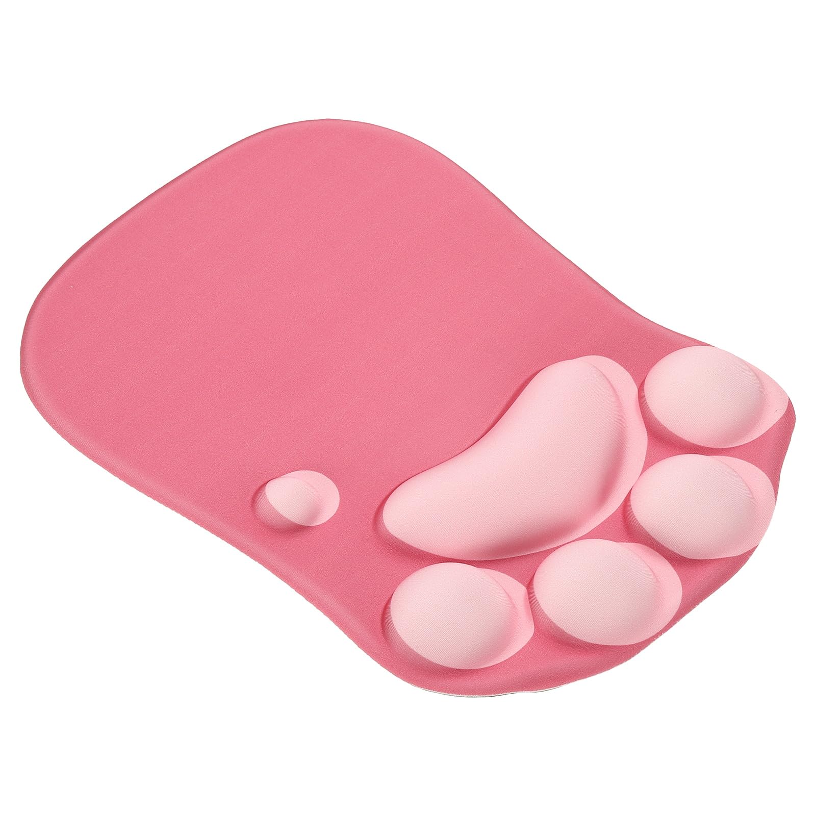 

PATIKIL Гелевый коврик для мыши с подставкой для запястья Эргономичный коврик для мыши Лапа кошки Удобная основа из пены с эффектом памяти Мягкий для компьютера ноутбука офиса Красный Розовый Нескользящий