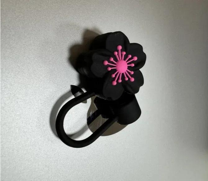 10mm/0.4in Blumenform Strohhalmabdeckung Kompatibel mit Stanley 30&40 Oz Becher Weiche Silikonblumen-Strohhalmabdeckung Strohhalmdeckel