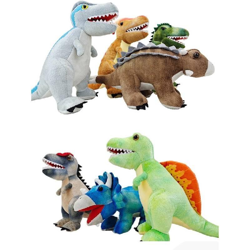Adorable Plush Dinosaur Stuffed Toys Perfect Holiday Gifts Triceratops And T-rex