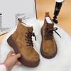 Suede Martin boots winter new small thick-soled heightening piled thickened snow cotton boots